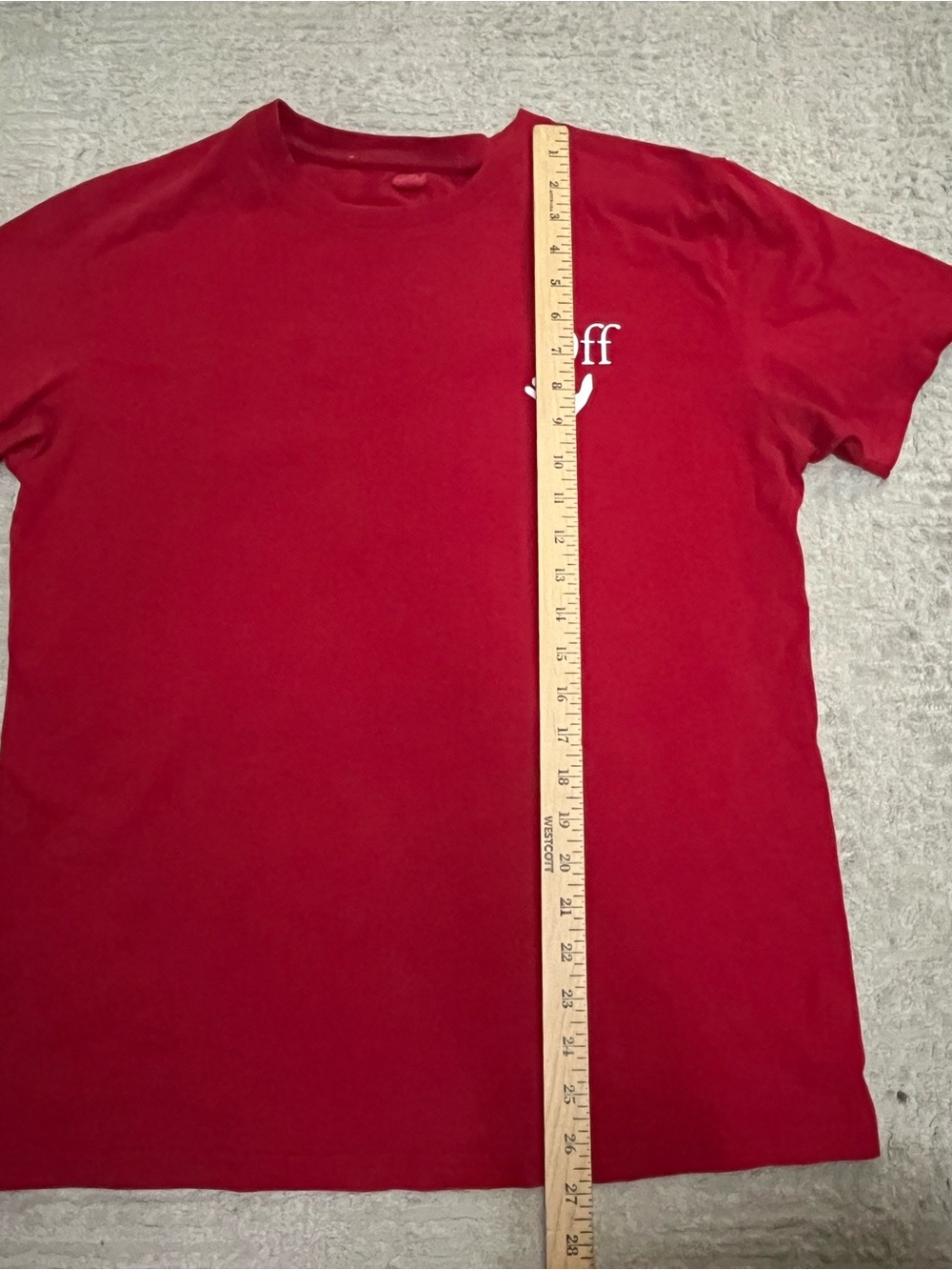OFF WHITE “Cut Here” Stitched Tee - Picture 4 of 13